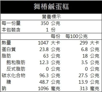 舞椿鹹蛋糕
