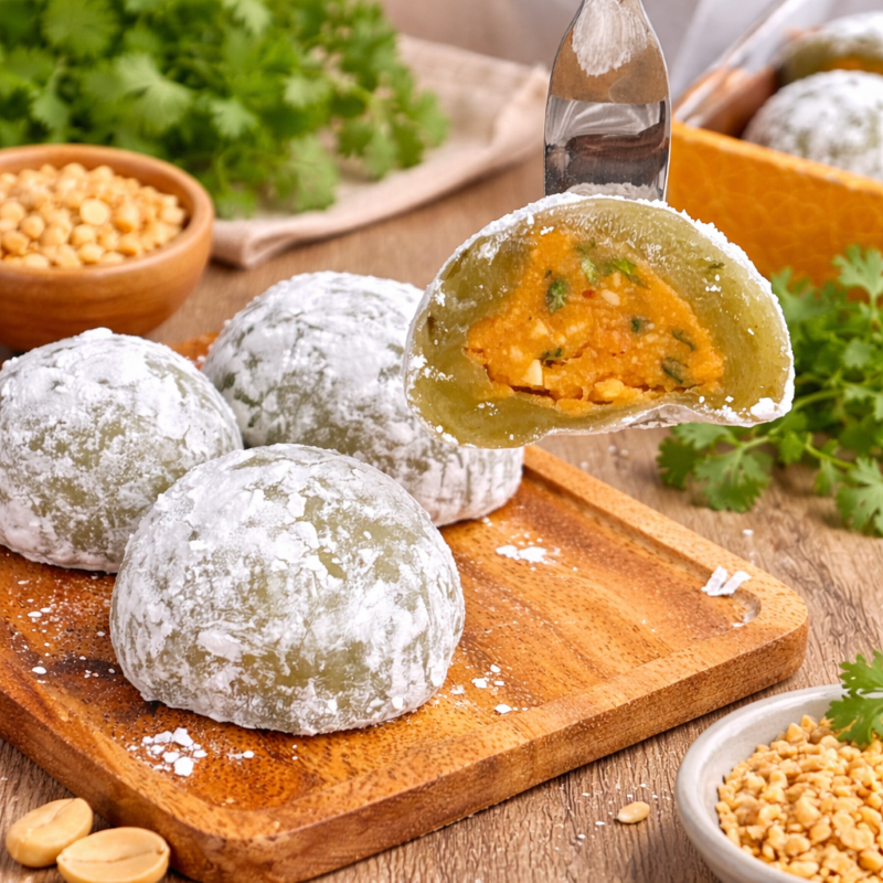 香菜花生麻糬 香菜花生麻糬